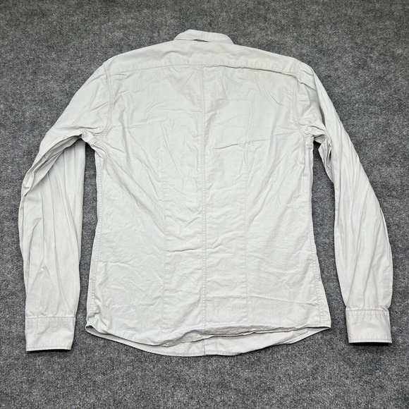 Dries Van Noten Shirt Men's Size EU 50- US 40 Grey Button Down Dress Solid - Picture 9 of 11